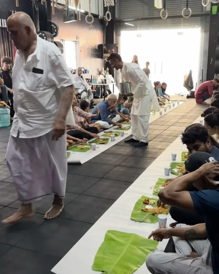 This is what the Cali Fam is all about. We grind hard in the gym, but we celebrate harder together. After a tough event, we break fast with biryani on banana leaves because here, it's always more than just a workout. It's family.