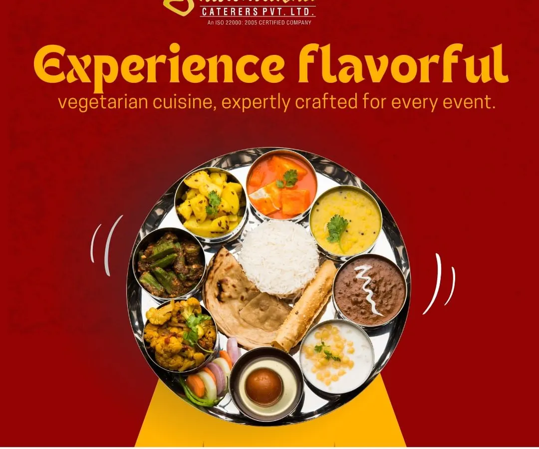 This is a look at our signature vegetarian thali. It is a carefully balanced plate featuring a variety of our best dishes, including flavorful curries, dal, soft roti, rice, and a traditional sweet, showcasing the richness of pure vegetarian cuisine.