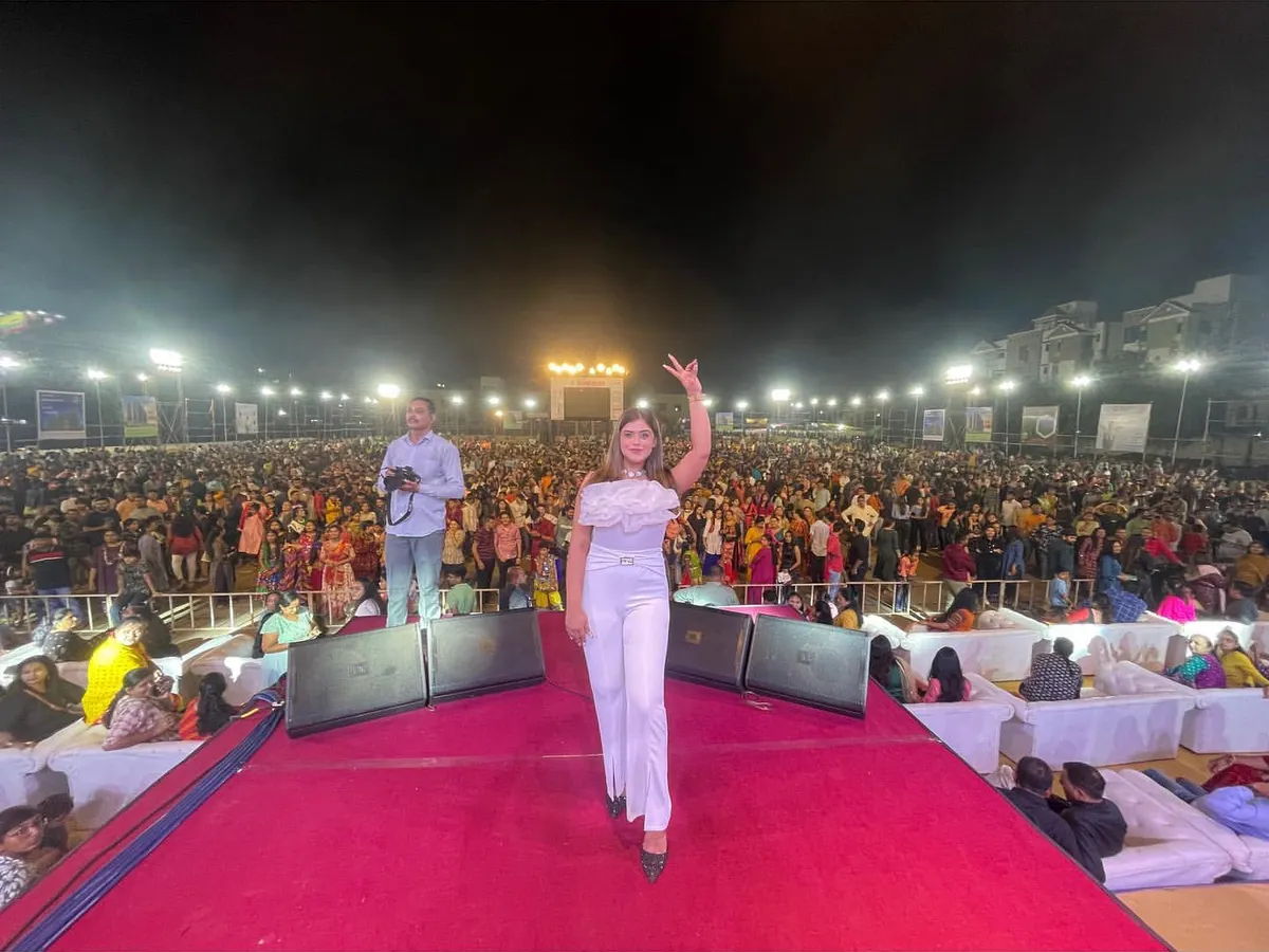This is what I live for. Standing on stage in front of a massive, roaring crowd in Rajkot. You people have my heart, and your energy is next level. This is the connection that makes every performance special.