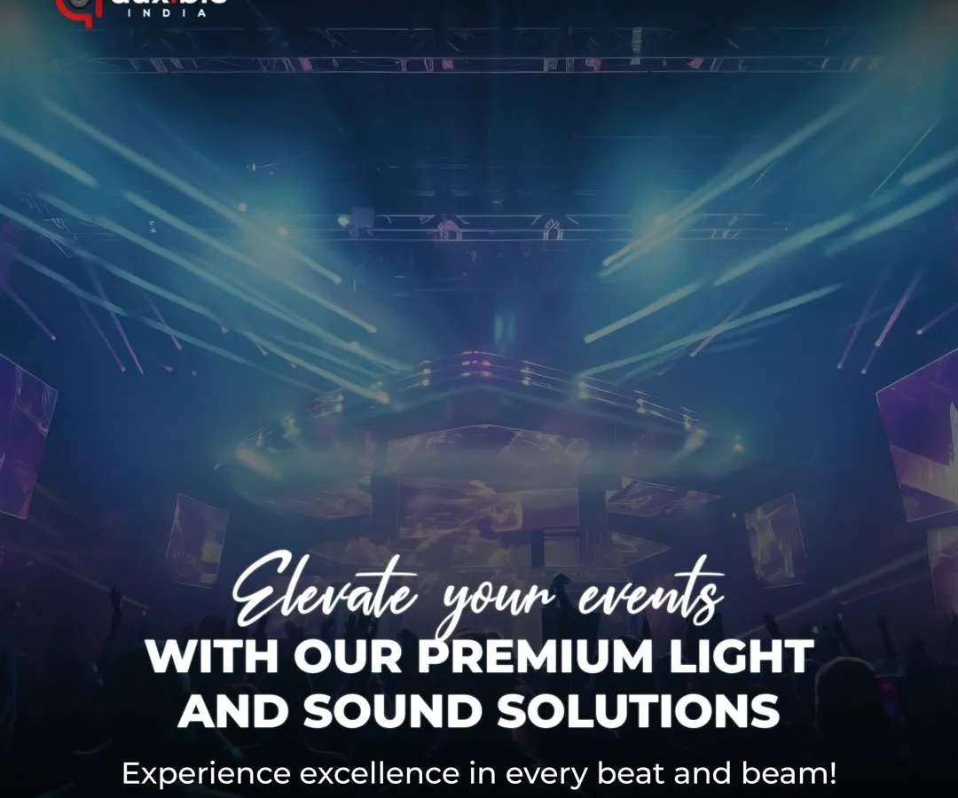 We elevate large-scale events with premium light and sound solutions. This image captures the powerful beam and laser work we deploy for concerts and big club nights, creating an immersive stage that draws the crowd in.