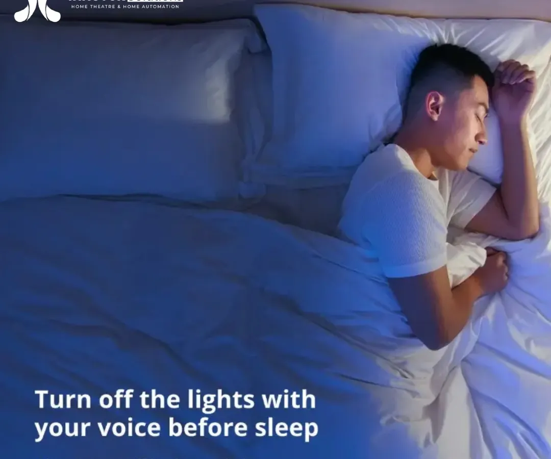 Experience true comfort with our smart lighting automation. You can turn off your bedroom lights using a simple voice command with Alexa, without ever having to leave your bed. It is the perfect way to end your day.
