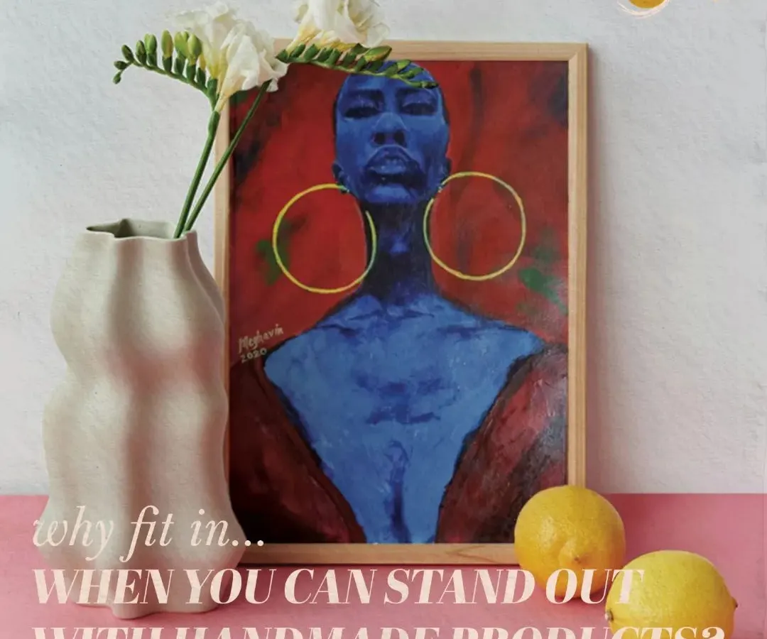 I love creating portraits that stand out, and this piece is all about that energy. Using acrylics, I played with a bold blue skin tone and a vibrant red background to create a feeling of strength and confidence. It shows how I use color to express an inner state rather than just a physical likeness.