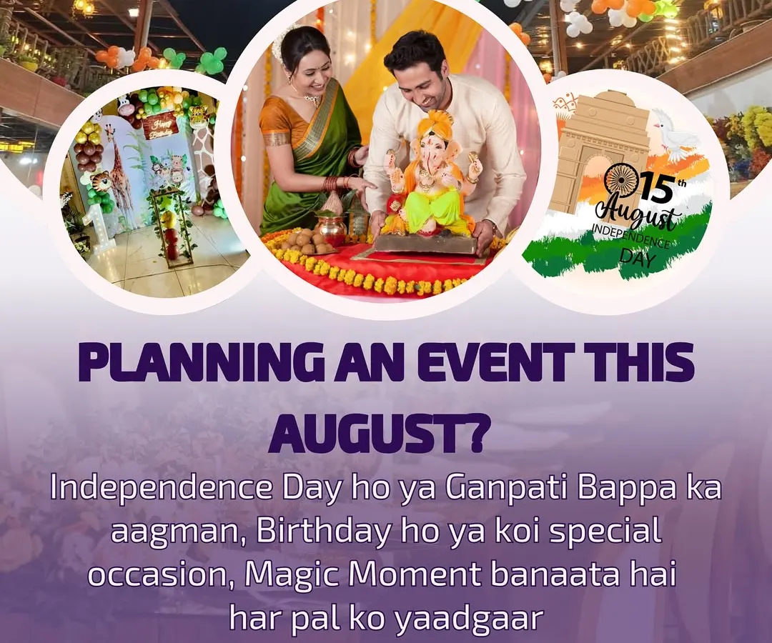 I believe in making every office event special, whether it's a national celebration like Independence Day or a festive one like Ganesh Chaturthi. I handle all the details to help you celebrate important moments with your team and make sure *har pal yaadgaar* (every moment is memorable).