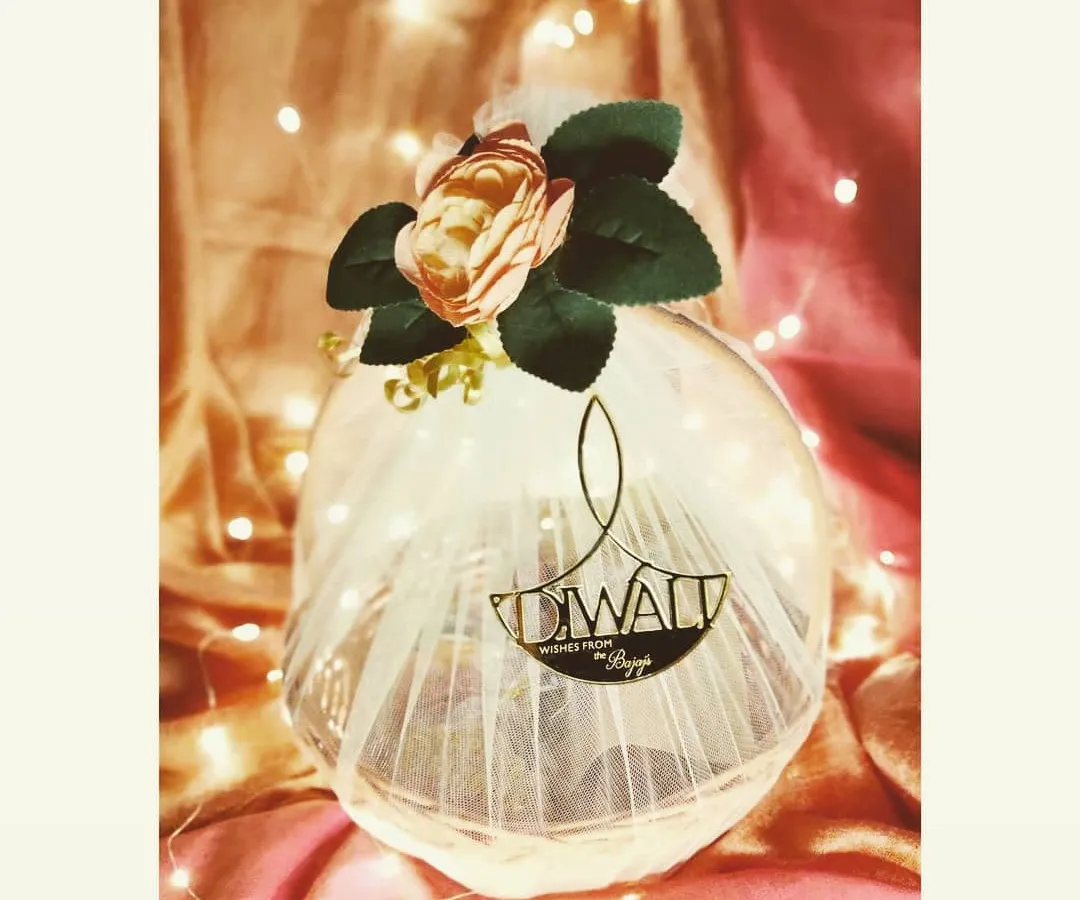 Here’s a look at one of my custom Deepawali hamper baskets, beautifully wrapped and ready to light up someone's celebration. I love working with clients to create something that feels both luxurious and personal for the festive season.