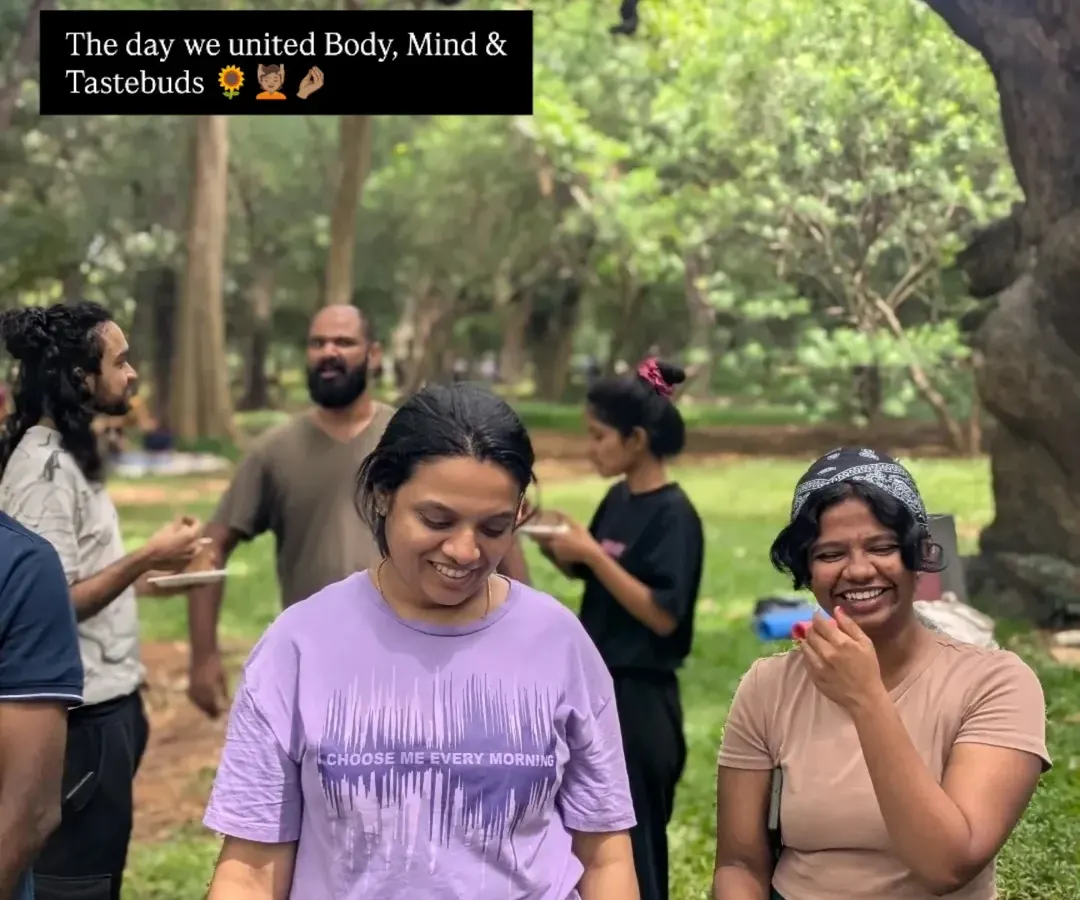 The practice doesn't end with the final asana. Some of my favorite moments are the conversations and connections we make after class, often over shared food. It's a time to unite not just body and mind, but our tastebuds too.