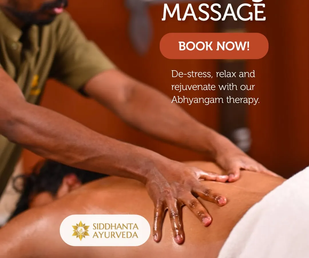I offer Abhyangam, a traditional full-body massage using warm, medicated oils. This therapy is designed not just to relax muscles, but to calm the nervous system, improve circulation, and support the body's natural detoxification process.