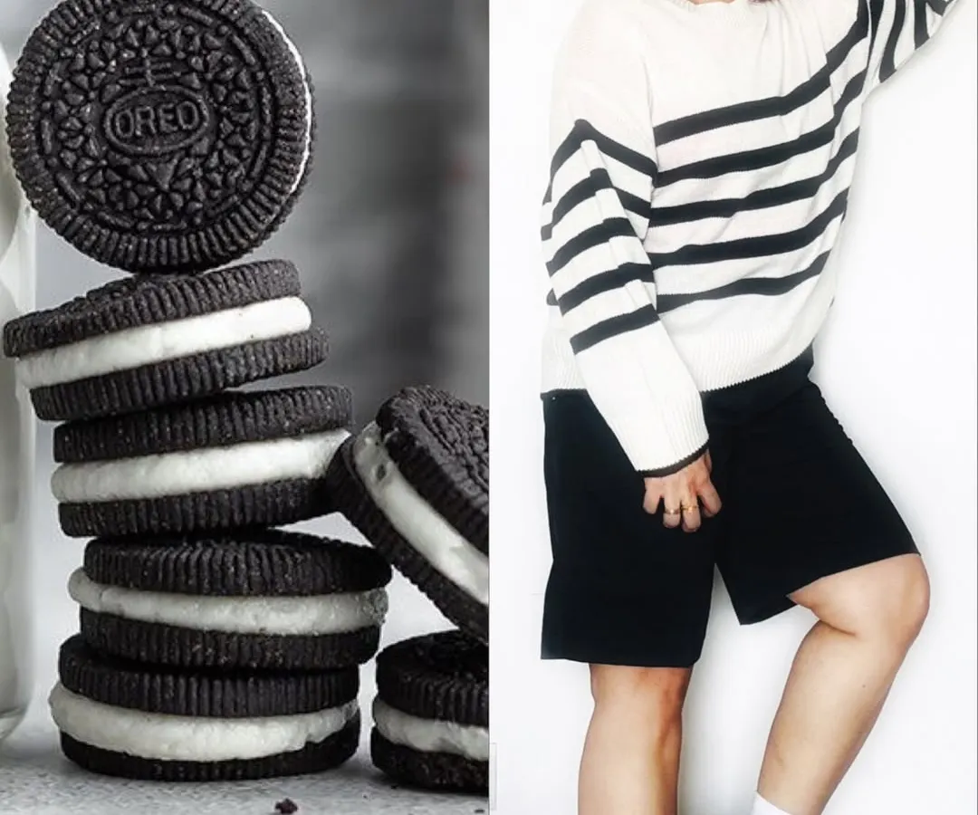 I love creating unique concepts like this 'Oreo-core' look. This type of food-inspired fashion content is playful, memorable, and offers a creative way for brands to get noticed.