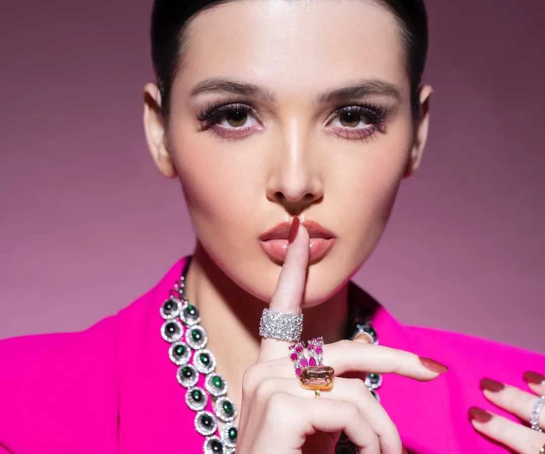 Bold, confident, and unapologetic. This is a perfect example of my high-fashion work, where we use strong color palettes, striking poses, and luxurious accessories to create an image that stops the scroll.
