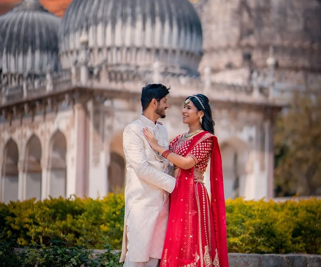 Your love story deserves an epic backdrop. This pre-wedding shoot at a historic location shows how we blend grand architecture with your personal connection to create truly breathtaking images.