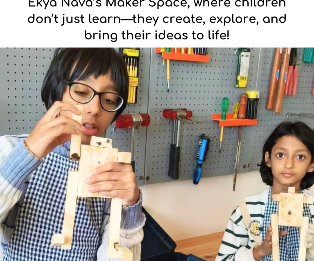 This is where learning comes to life. In our Maker Space, students don't just study concepts; they build them with their own hands, turning curiosity into tangible creations and developing confidence with every project.