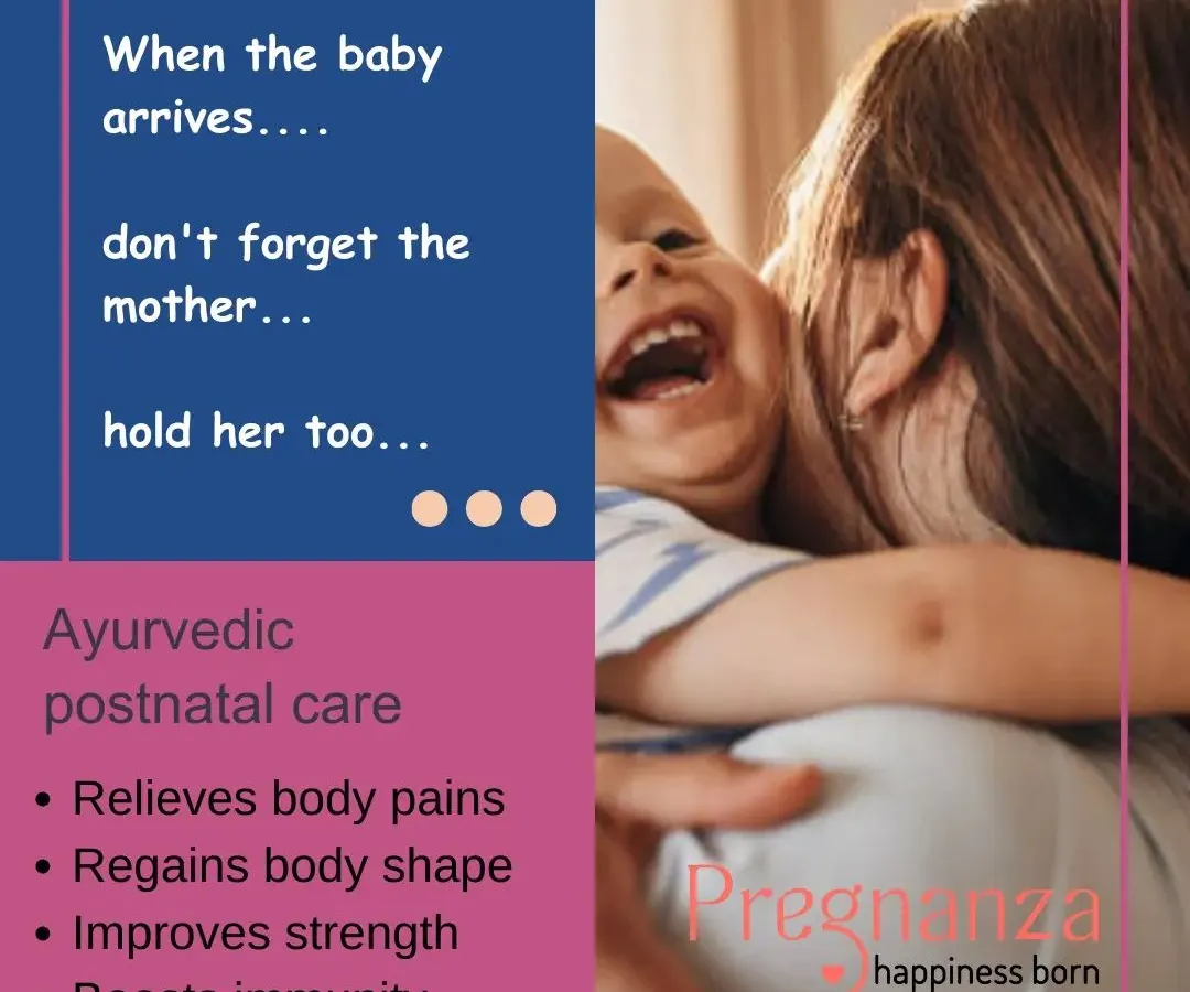 We believe that when a baby arrives, the mother needs just as much care and attention. Our Ayurvedic postnatal care program is designed to support you completely, helping to relieve body pains, regain strength and shape, and boost your immunity during this crucial recovery period.