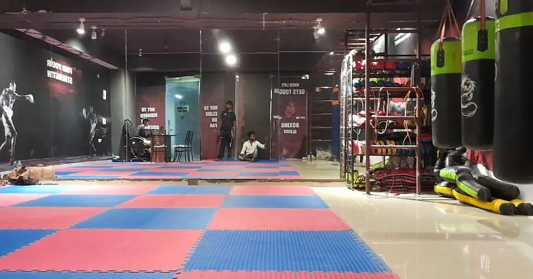 A full view of our training space in Greater Noida. No frills, just everything a young martial artist needs to build strength and discipline. This is where excuses die.