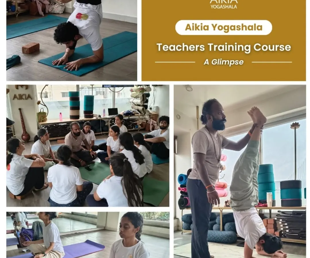 This is more than a course; it's a complete immersion. This collage captures the essence of our Teacher Training: challenging asanas, deep philosophical discussions, hands-on adjustments from our gurus, and the quiet focus of meditation.