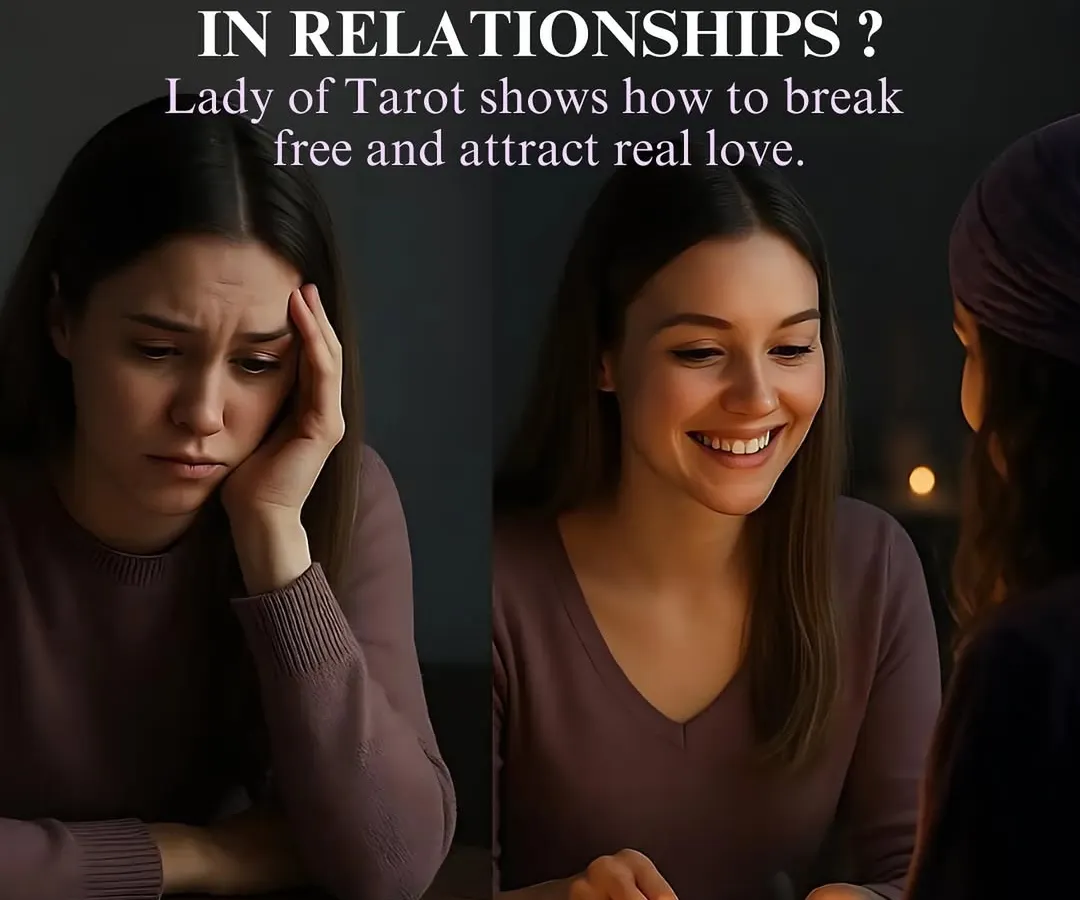 Are you feeling stuck in the same painful relationship patterns? A personalized love reading can help uncover the subconscious beliefs and cycles that hold you back. I am here to help you break free from toxic connections and attract the real, fulfilling love you deserve.