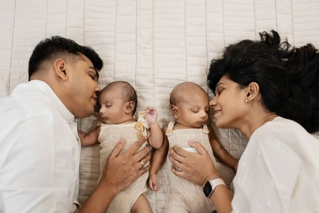There is nothing more special than welcoming twins. I love capturing the beautiful symmetry and connection between parents and their two new arrivals in a relaxed, lifestyle setting.