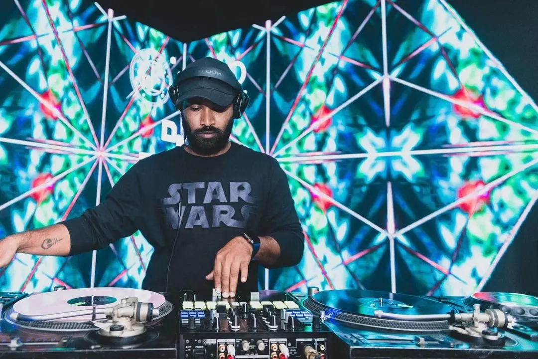 In the zone, surrounded by visuals and sound. I use the club's lighting and my music to build a complete sensory experience, whether it's a Star Wars theme night or a regular Saturday banger.
