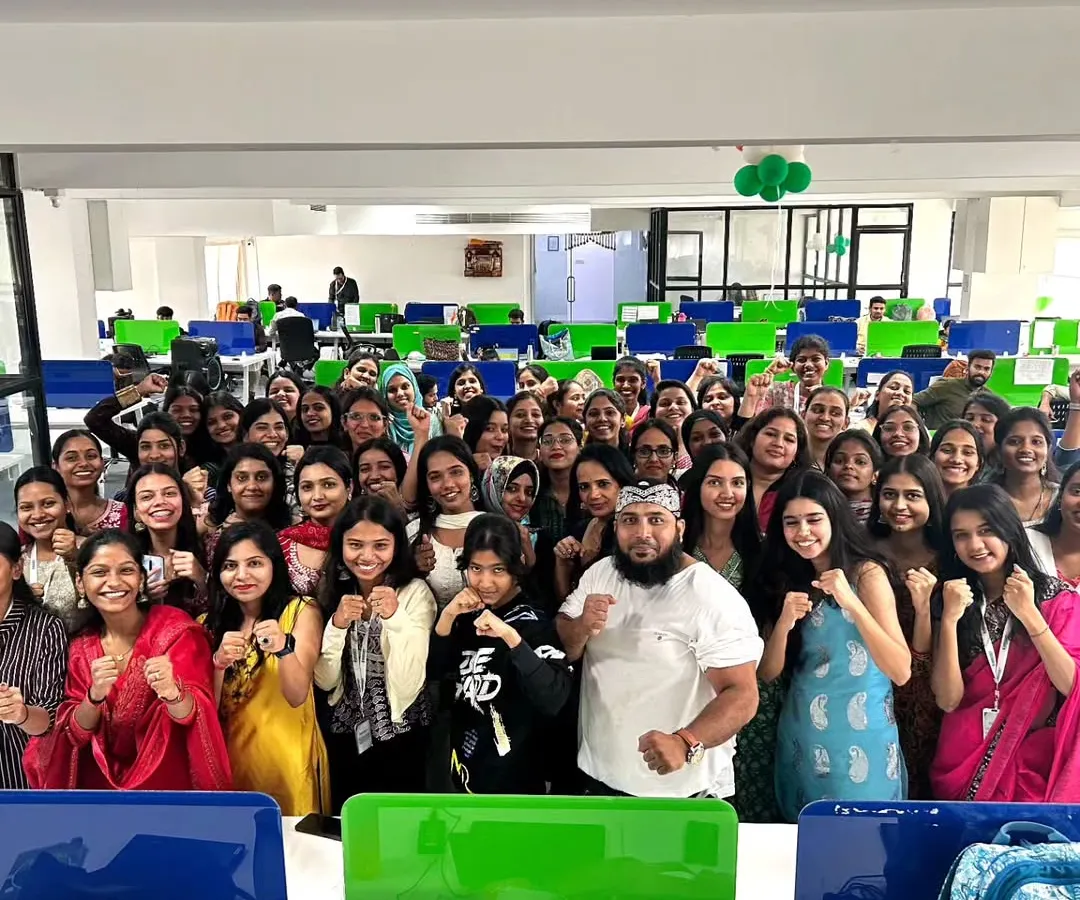 This is the result of a successful corporate self-defense workshop. You can see the confidence and team spirit. My goal is to empower every member of your team, creating a safer and more cohesive work environment.