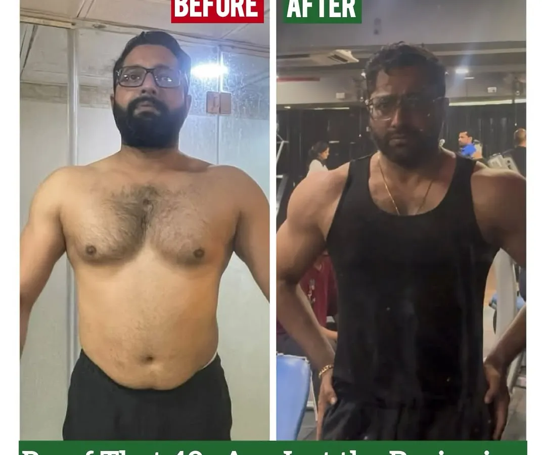 Here is proof that your 40s are just the beginning. We used an evidence-led approach to optimize his metabolism and build muscle, proving that age is just a number when the plan is scientific and the commitment is real.