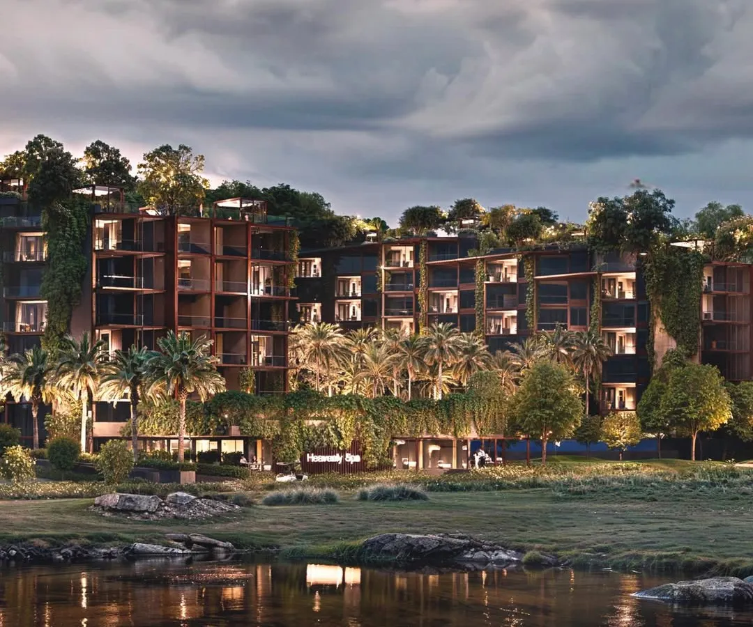 My vision for the Westin Hotel in Nashik is a luxurious escape where architecture and nature become one. This render shows how the waterfront property is designed to blend opulence with the surrounding landscape, creating a tranquil experience with stunning views.