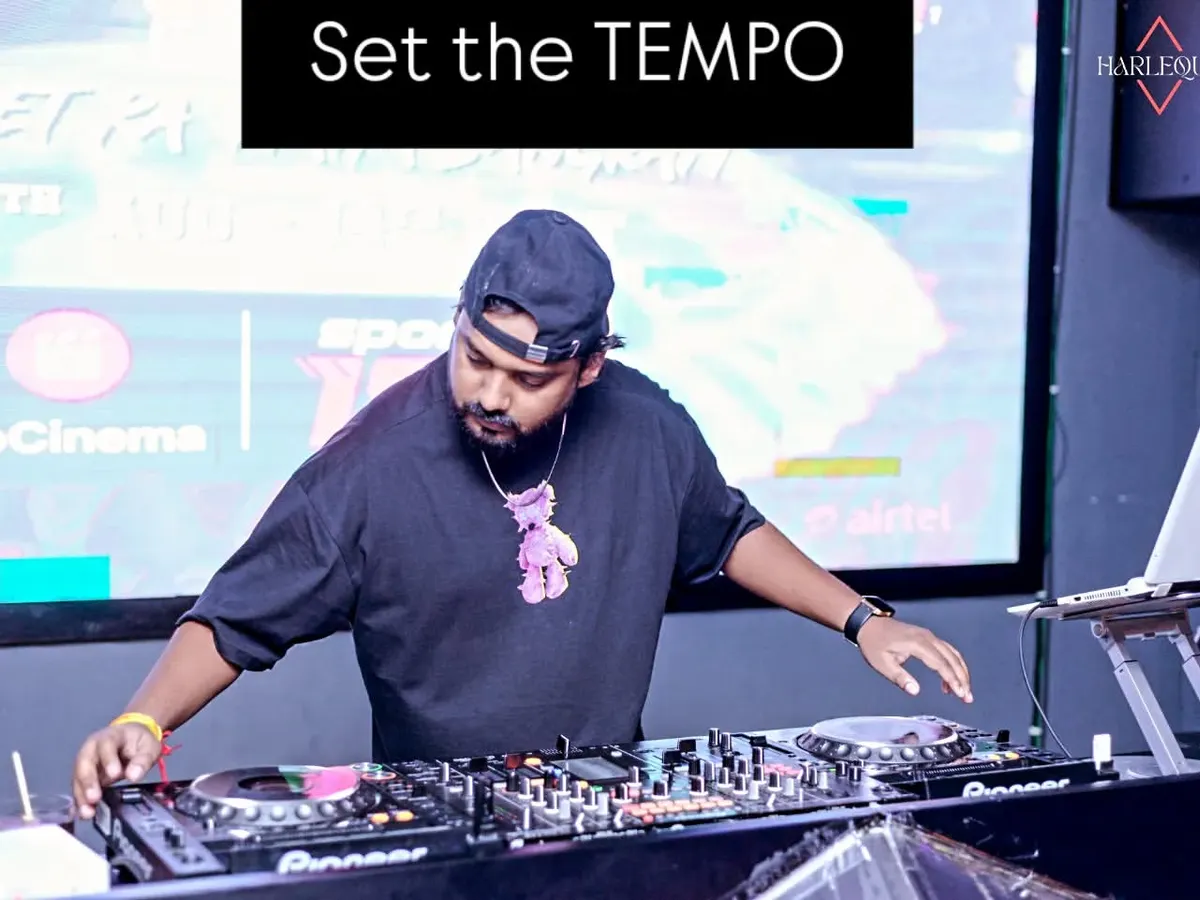 In the zone, setting the tempo for the night at Harlequinn in Delhi. A great set is all about reading the room and building the energy, and it all starts here on my Pioneer console.