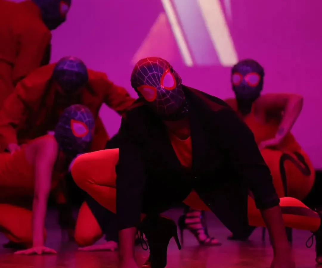 Need a performance that stands out? We create fully-themed dance acts, complete with custom costumes and choreography. Here’s a look at our Spiderman-inspired piece, a huge hit at corporate events and festivals like Comic Con.