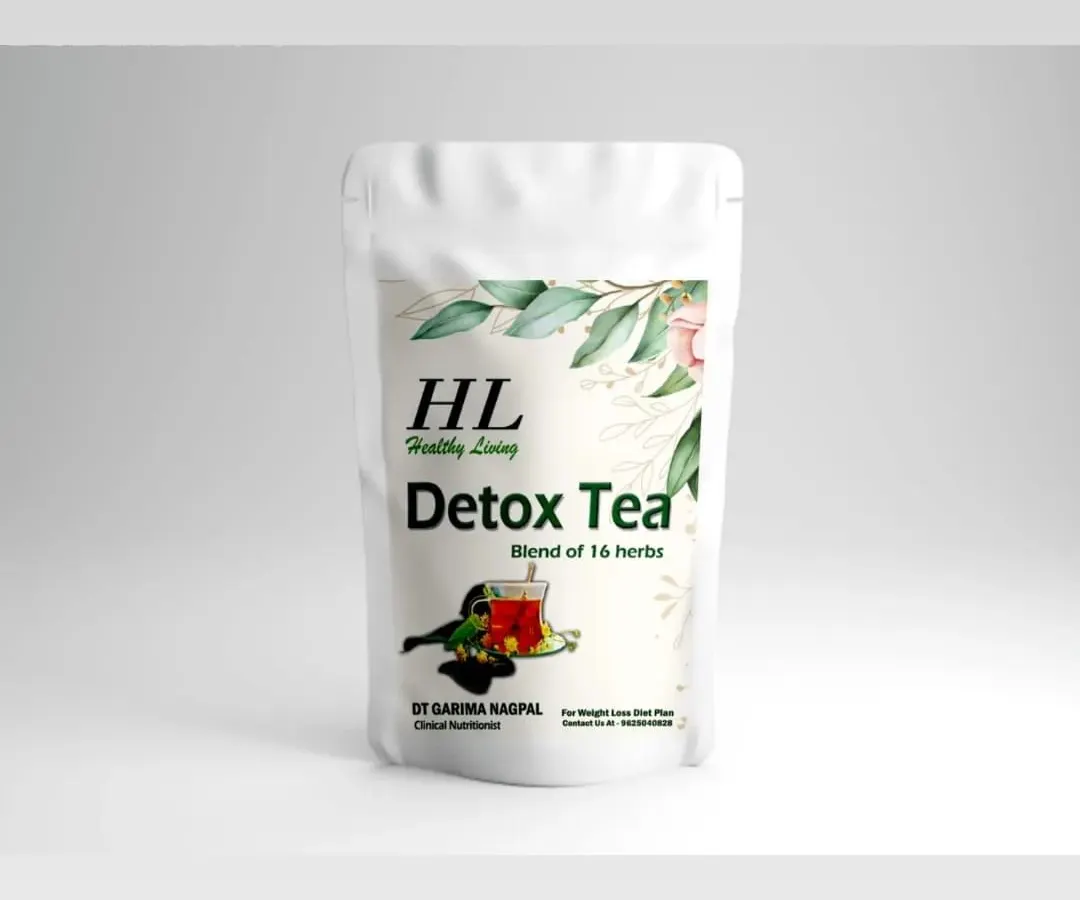 My Detox Tea is a carefully selected mix of 16 herbs designed to help your body reset. It's a gentle way to support your body's natural detoxification processes, especially on days you feel sluggish.