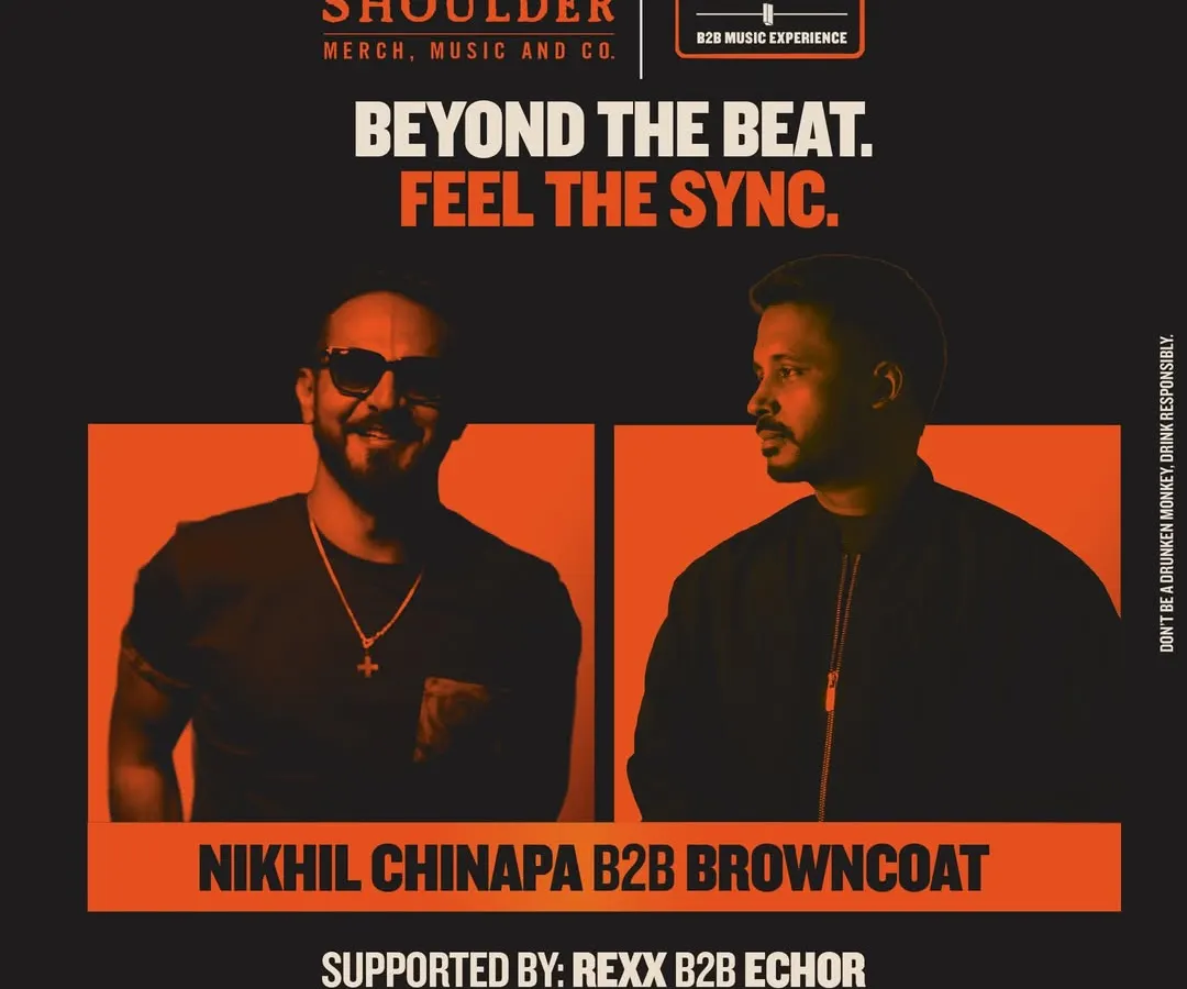 I connect premium brands with the right audience. This poster showcases my collaboration with Monkey Shoulder as the celebration partner for a high-energy B2B set featuring electronic music icon Nikhil Chinapa, placing the brand at the center of a top-tier nightlife event in Bengaluru.