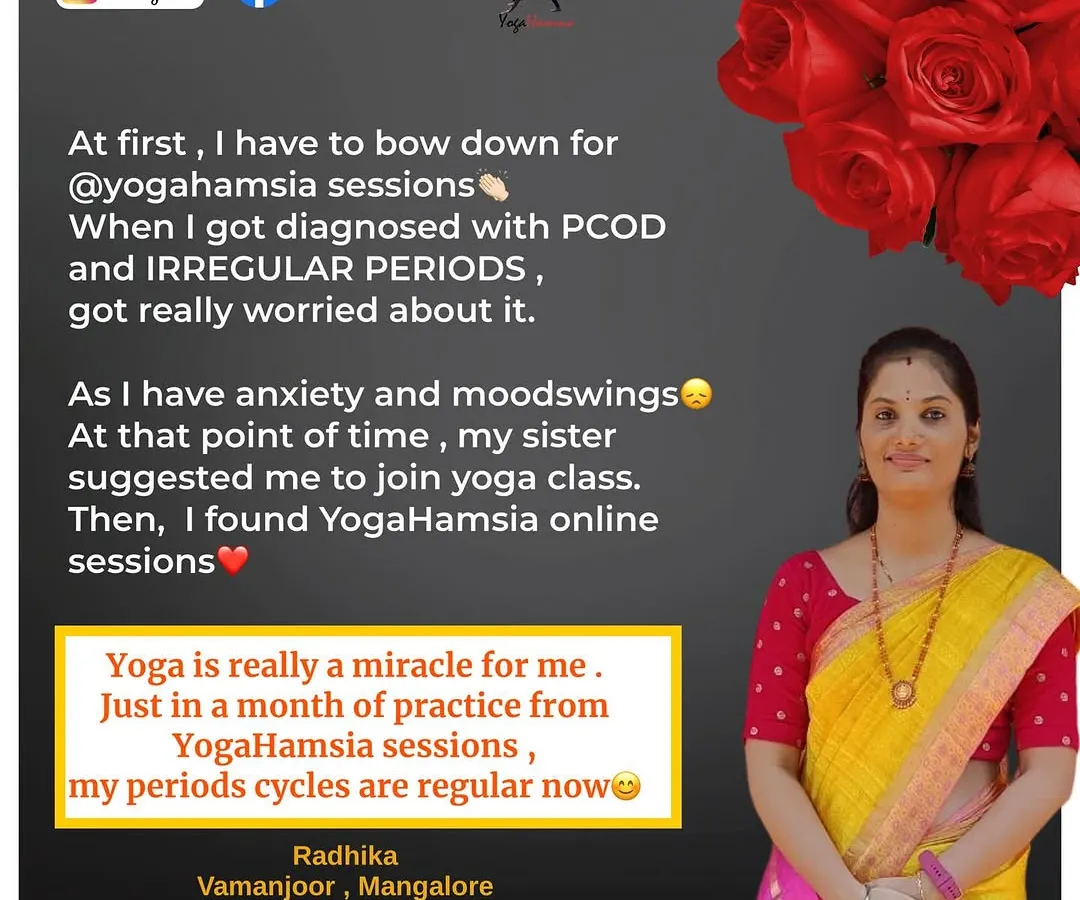 This is why I do what I do. It's incredibly rewarding to see clients like Radhika find relief and regulate their cycles through our practice. This is a powerful reminder that consistent, mindful yoga can bring about miraculous changes for PCOD and irregular periods.