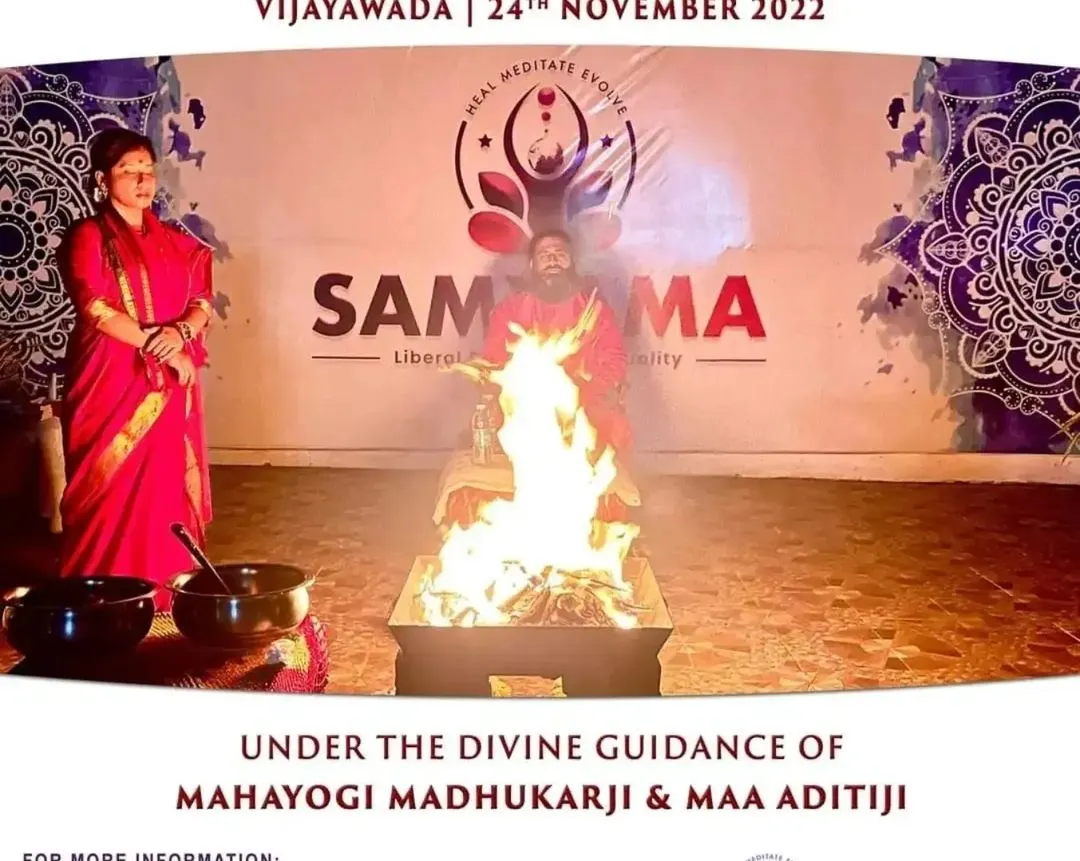 We guide a sacred Siddha Fire Meditation in Vijayawada. This powerful ceremony uses the element of fire to cleanse unwanted energies, purify the soul, and awaken consciousness, helping seekers find answers to life's deepest questions.