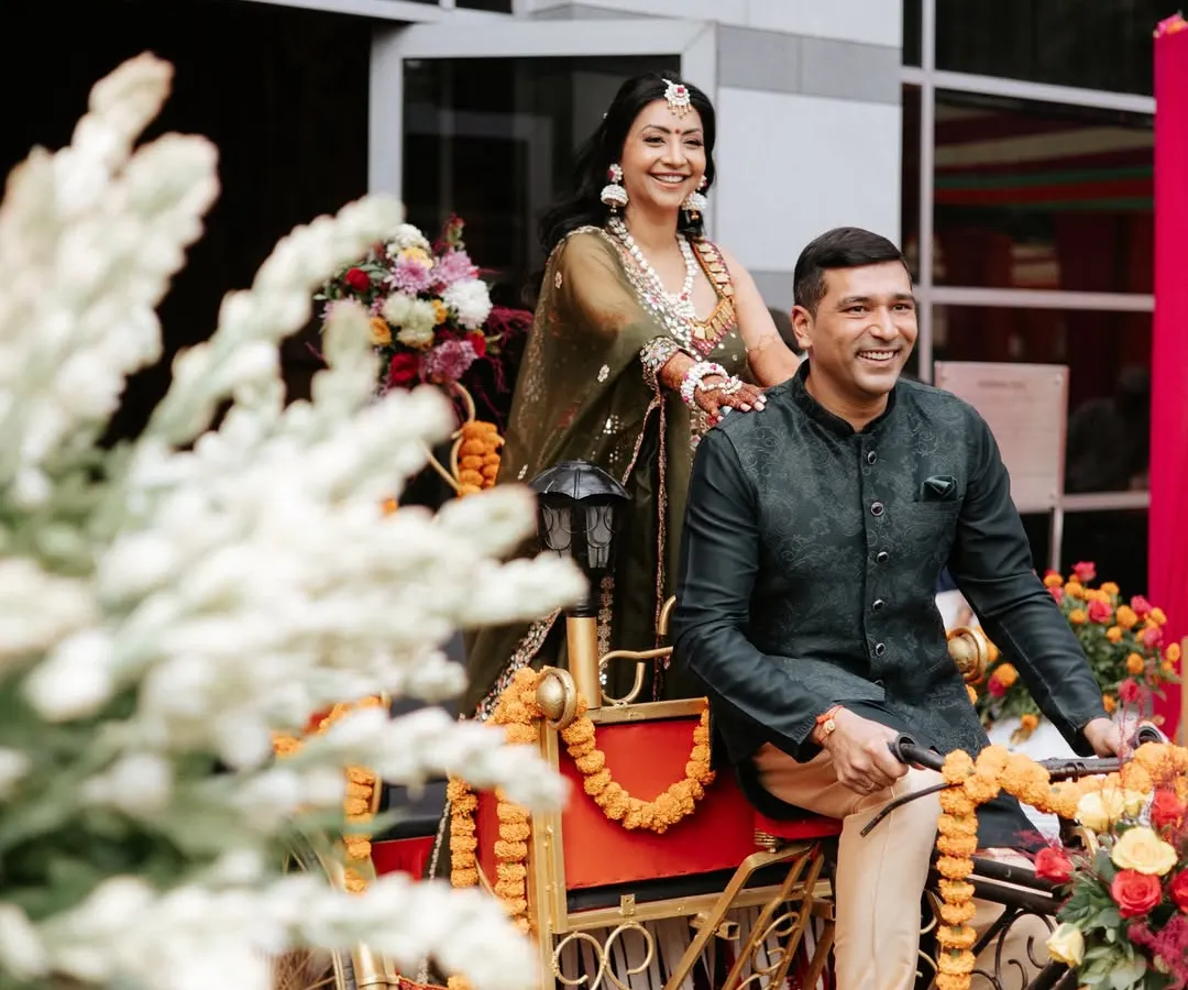 Your wedding should be a reflection of your personality. We love creating fun, memorable entries, like this beautifully decorated rickshaw for the couple's Mehendi ceremony, making for perfect photos and an unforgettable start to the festivities.