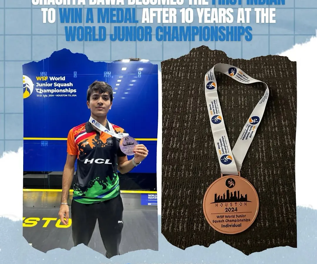 This is the result of dreaming big and working harder. We are incredibly proud that our player, Shaurya Bawa, became the first Indian to win a medal at the World Junior Championships in 10 years, placing him in the top 3 in the world.