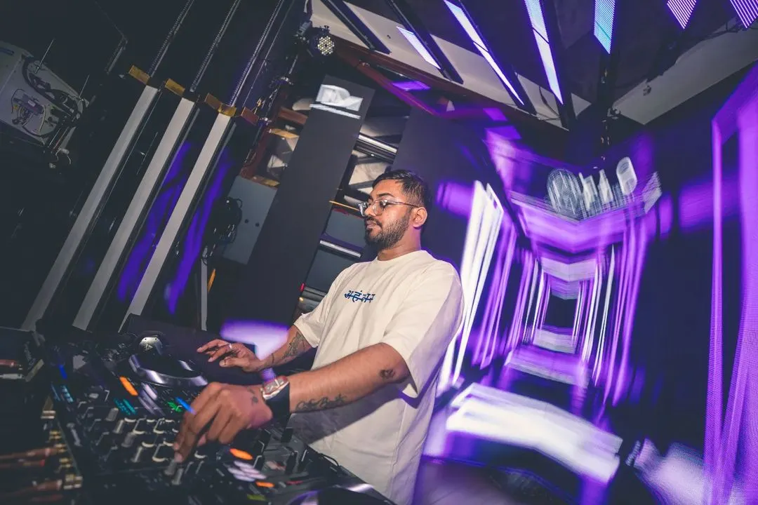 In the zone, surrounded by lights and sound. I am focused on one thing: reading the room and playing the perfect track to keep the energy high all night long at Flo, Church Street.