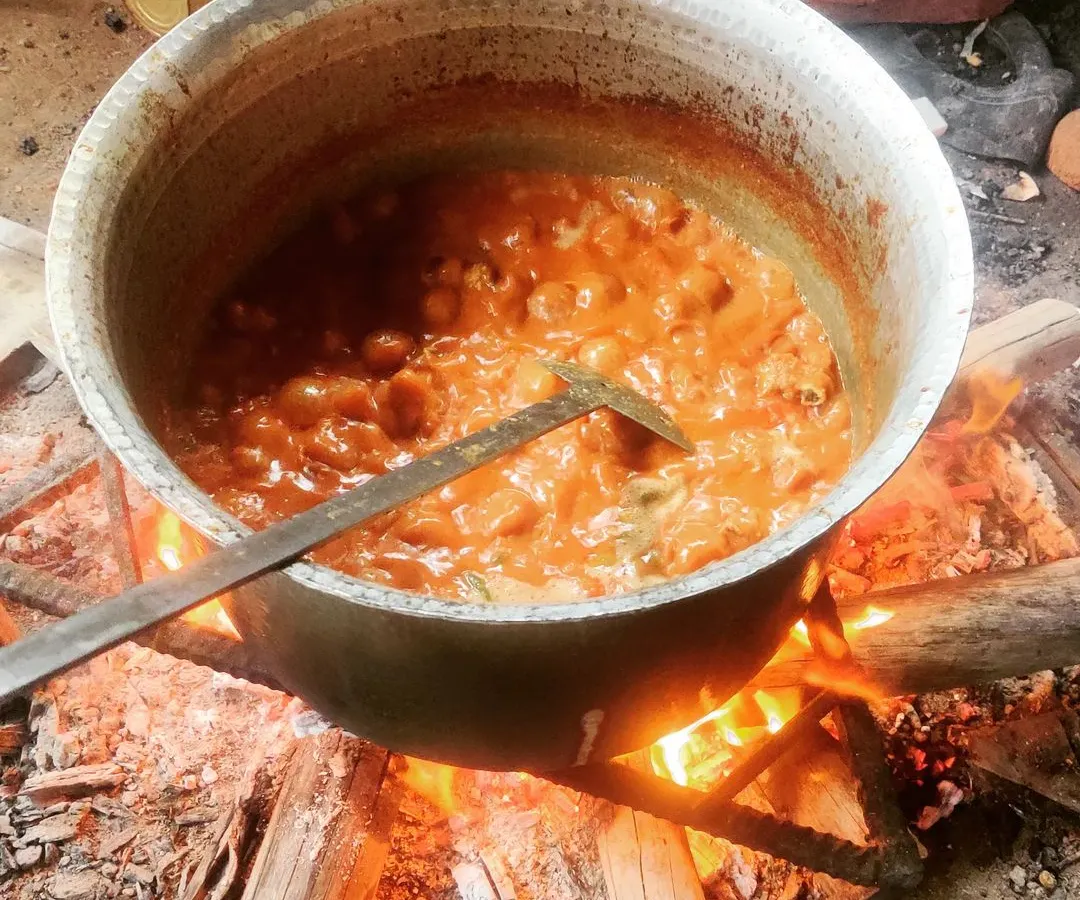 The secret to our authentic biryani is in the traditional preparation. Here, our Mutton Dum Biryani is slow-cooked over firewood, infusing it with a smoky aroma that you just can't replicate.