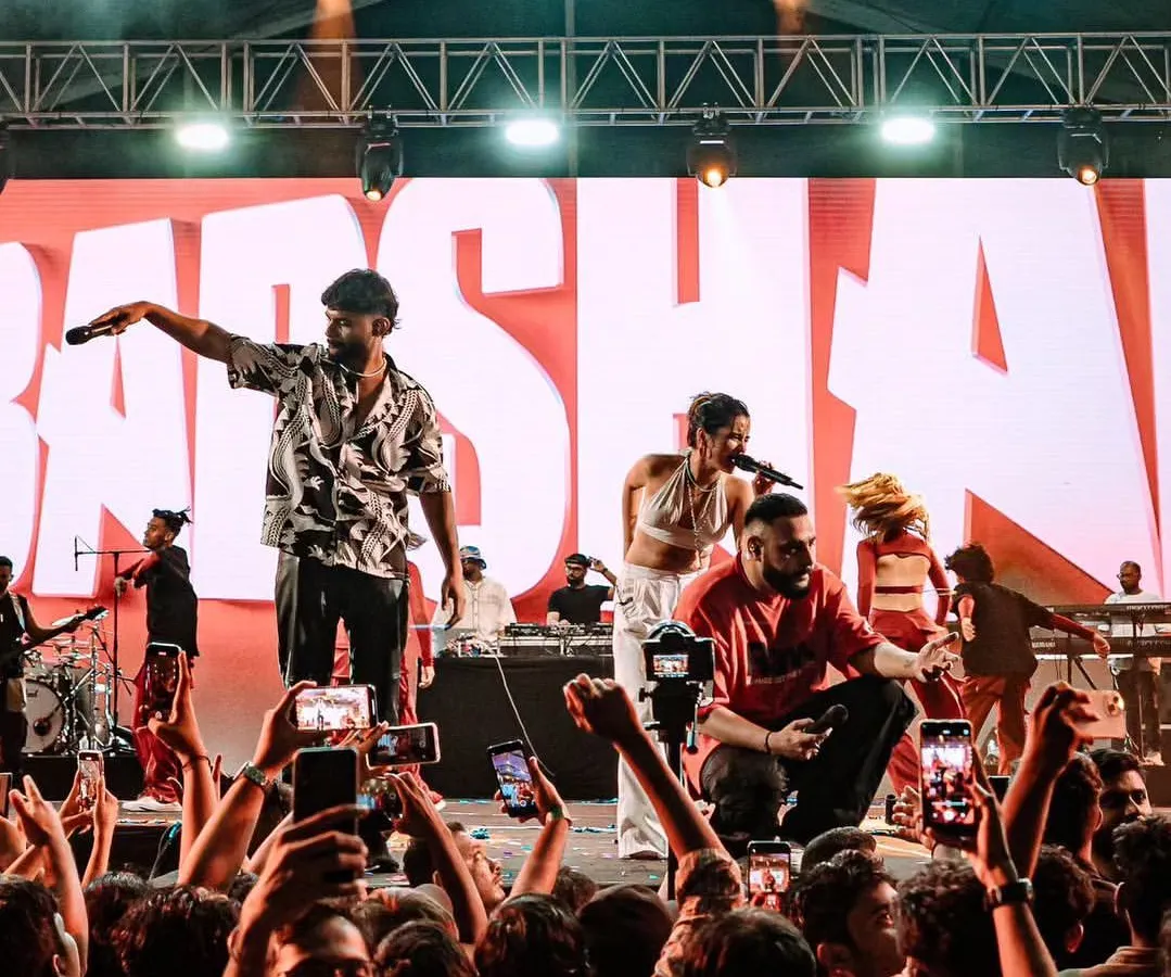 On stage with Badshah bhaiya during a live concert in Hyderabad. The energy was electric. Being his official DJ means I get to be part of these unforgettable shows, creating a vibe for tens of thousands of fans.