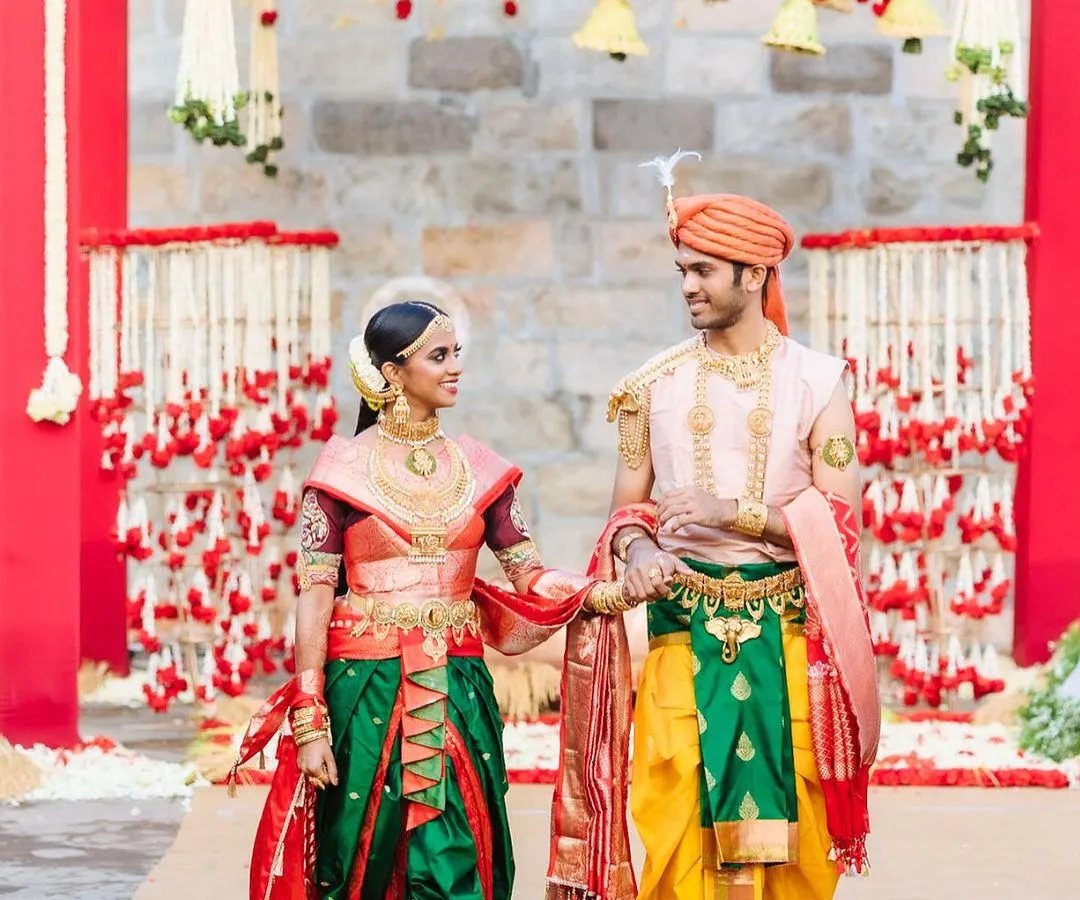 For this Chola-inspired wedding, I was tasked with styling the couple to reflect historical grandeur. We focused on authentic silhouettes, period-appropriate jewelry, and rich textiles to create a timeless narrative of love and heritage.