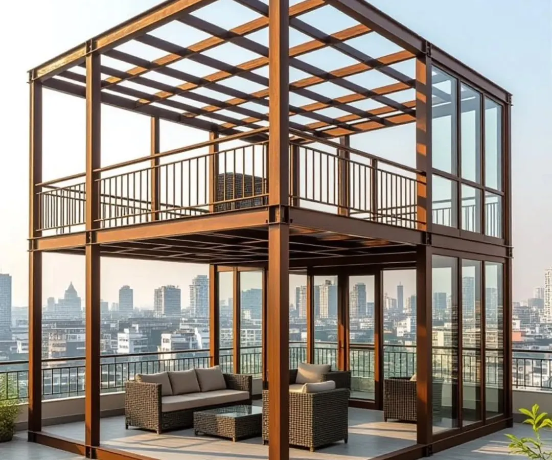 We turn ambitious ideas into reality. This two-story rooftop glasshouse is a perfect example of our technical expertise in executing complex, large-scale structures that transform urban spaces.