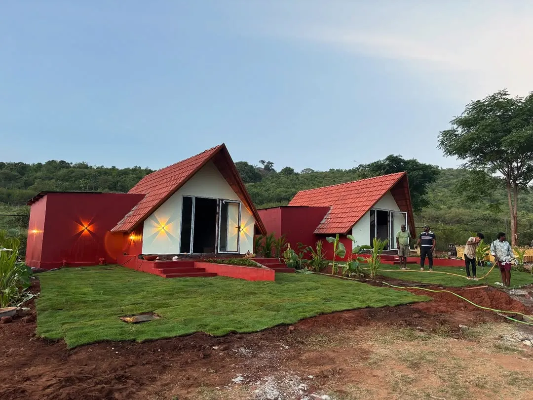 In the wild heart of Bandipur, we had the honor of laying down lawns for these beautiful A-frame villas. The goal was simple: to create a landscape that felt like it belonged, blending seamlessly with the surrounding mountains and fresh air.