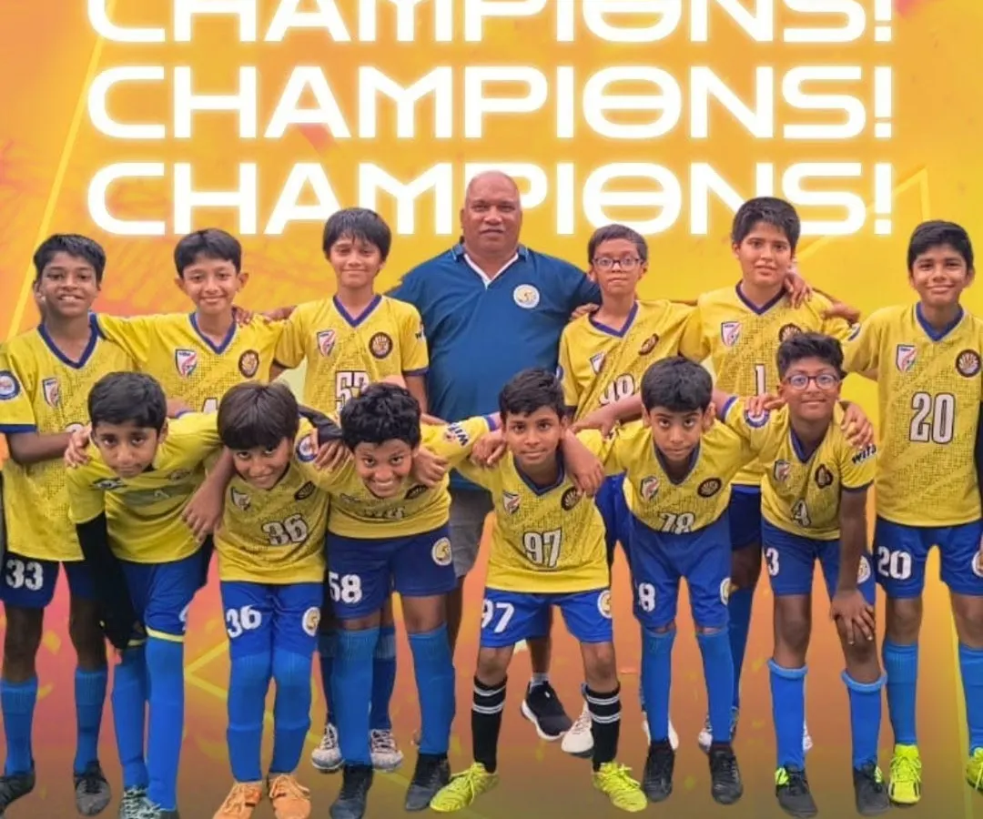 Champions! Our Under-12 squad celebrating their first-ever league trophy at the Trainer’s Cup. This victory was the result of 16 games of consistent effort and growth.