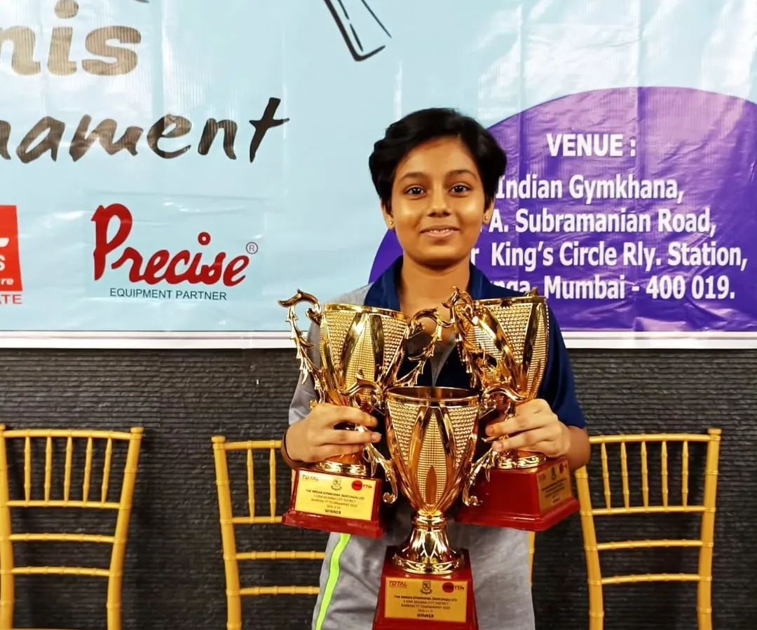 This is what dedication looks like. Our player Sara Jamsutkar showcasing her triple gold win at the 3 Star Table Tennis Tournament. We don't just train players; we build champions who dominate across multiple categories.