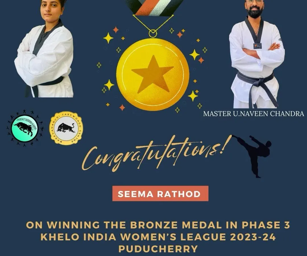 I am incredibly proud to celebrate my student, Seema Rathod, on her Bronze Medal win at the Khelo India Women's League. This is a testament to her hard work and the rigorous, competition-focused training we provide to prepare athletes for national-level success.