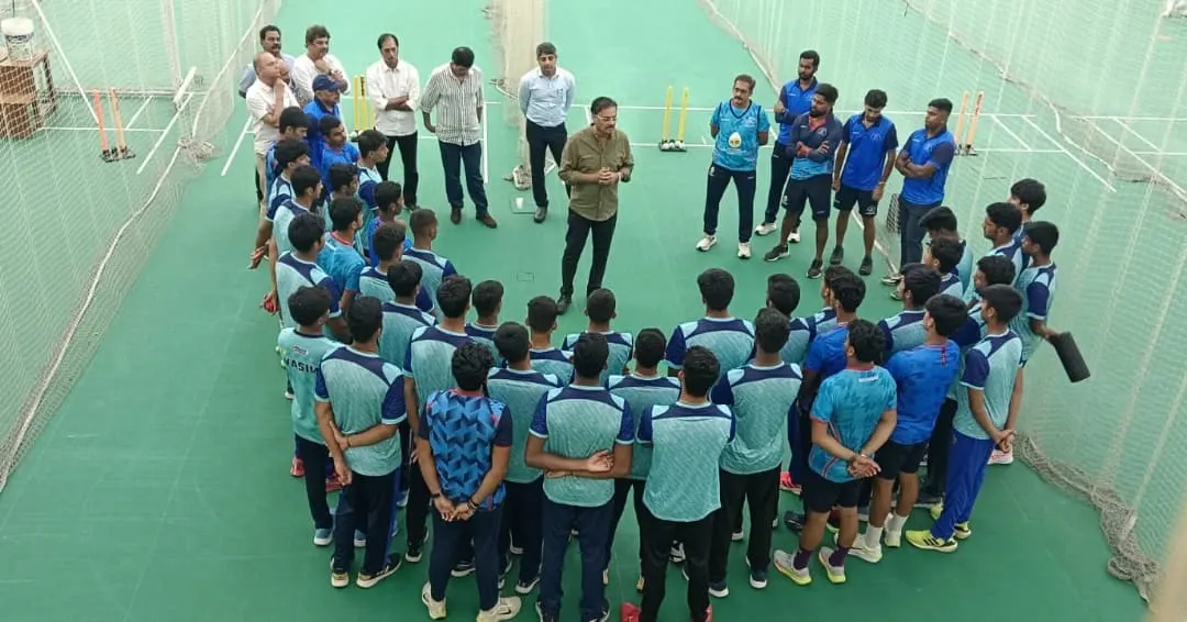 I believe in direct mentorship. Here, I am sharing key strategic insights with the U-19 and U-23 squads before a major tournament.