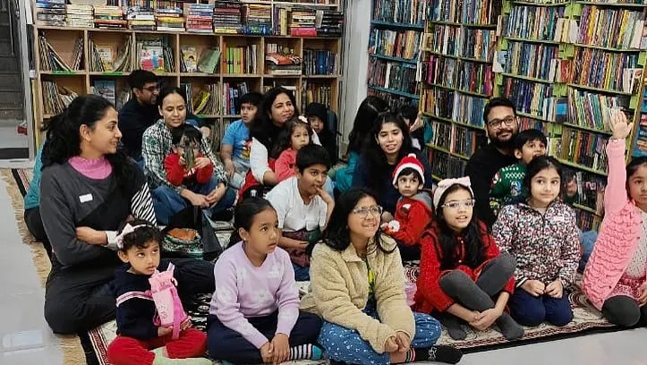 This is what pure joy looks like! Our library is more than just shelves of books. It's a community hub where families come together for fun events, storytelling, and making new friends.