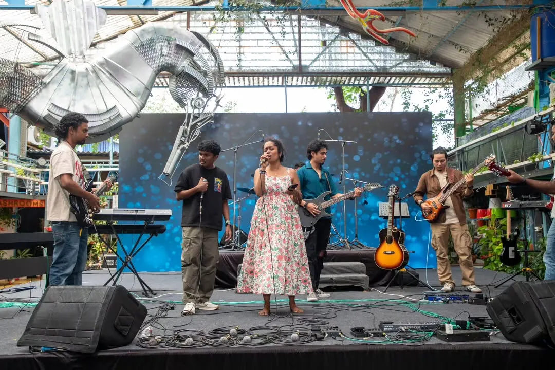 This is what it's all about. Our students owning the stage at the annual showcase, performing together as a band. We provide countless opportunities like this to help musicians build confidence and experience the thrill of a live performance.