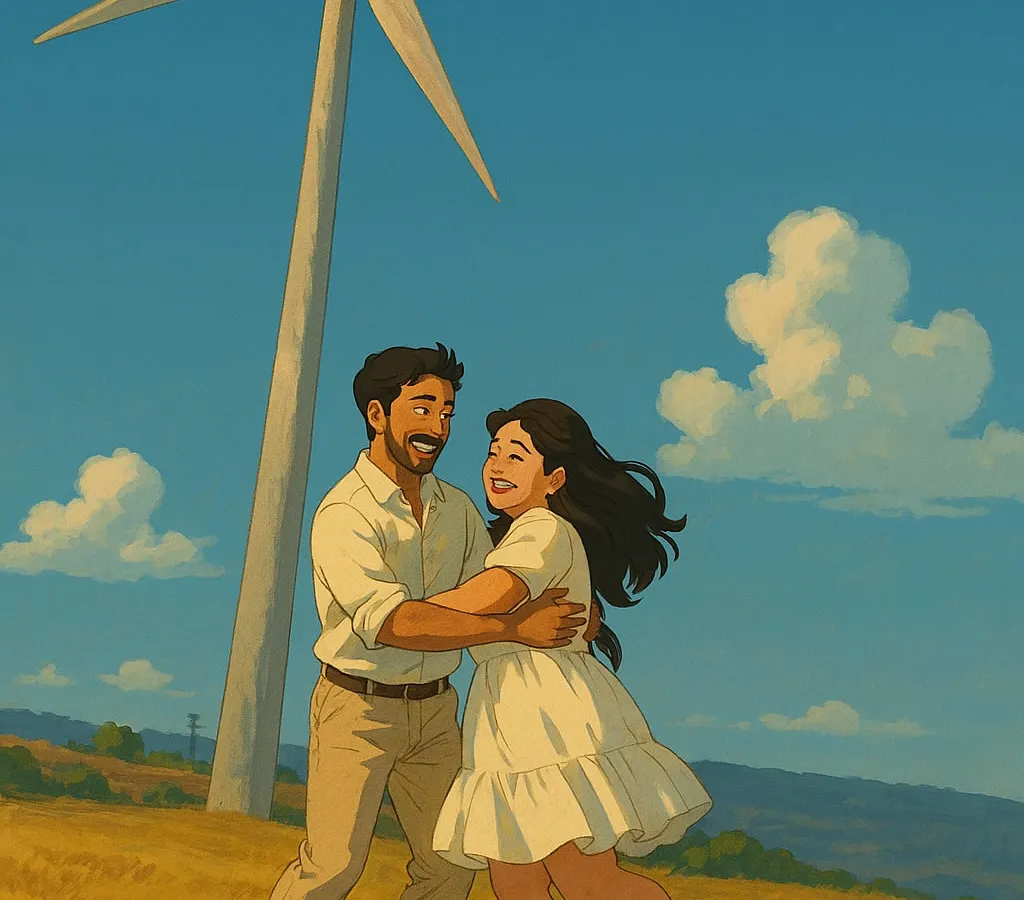 Your love story, reimagined as a Studio Ghibli-inspired animation. This is a unique service I offer to turn one of your favorite pre-wedding photos into a whimsical, hand-drawn masterpiece.