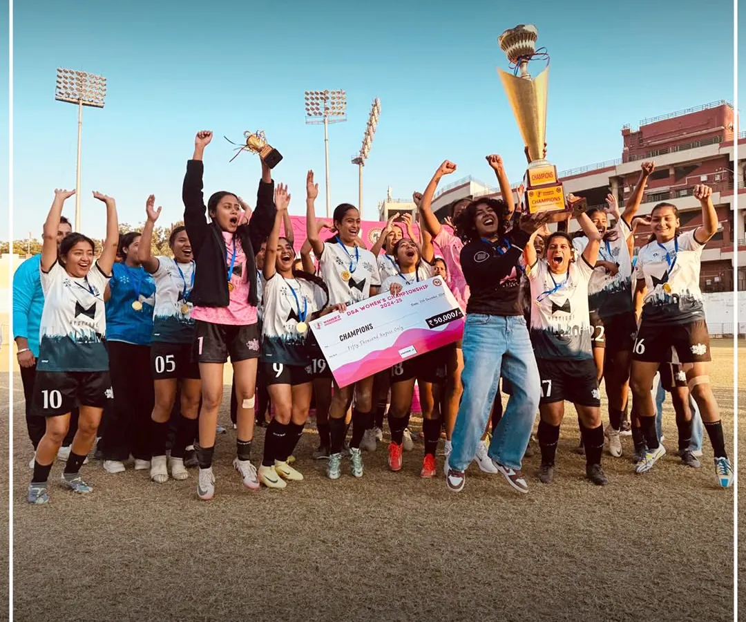 This is what pure joy looks like. Our Dream Team Women celebrating their historic championship win, a testament to their hard work and the culmination of a journey from practice fields to the pinnacle of Delhi football.