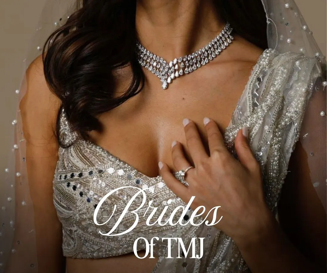 A classic diamond drop necklace is a must have for any bride. This piece is designed to catch the light with every movement, adding a timeless sparkle to your reception or cocktail look.