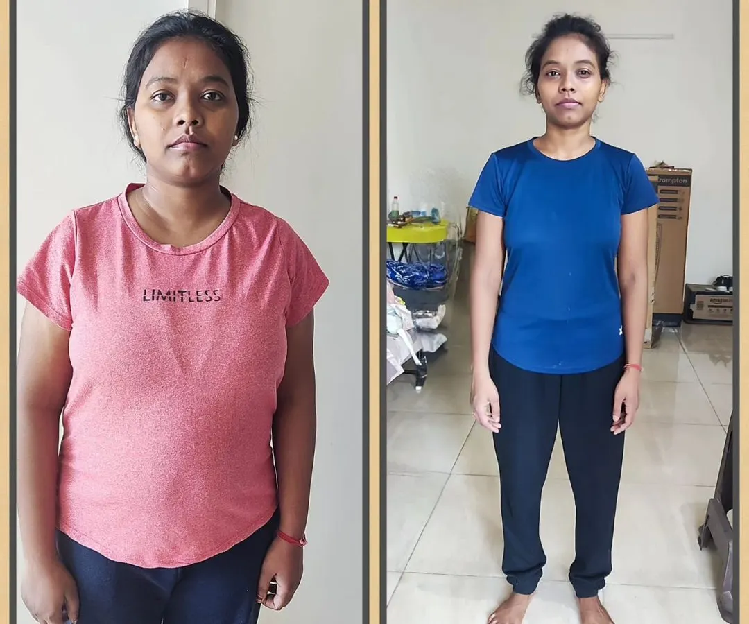 With my online coaching program, you can achieve incredible results no matter where you are. My client Subhadra lost 16 kgs in 6 months, proving that with the right guidance and your dedication, distance is not a barrier to your body transformation goals.