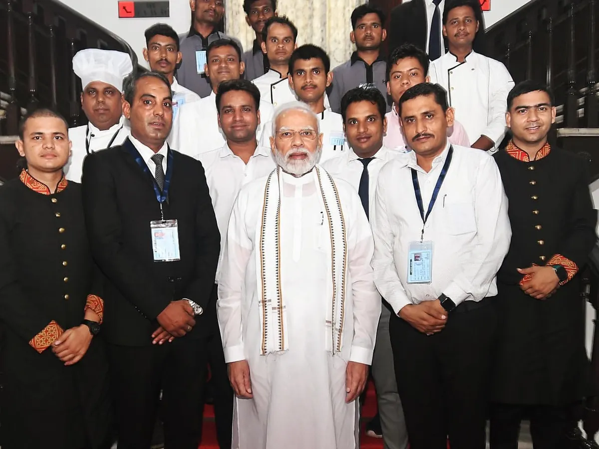 It is an immense honour to be the trusted caterer for the Honourable Prime Minister of India, Shri Narendra Modi. This photograph with our team is a testament to the standards of excellence and reliability we bring to every event we undertake.