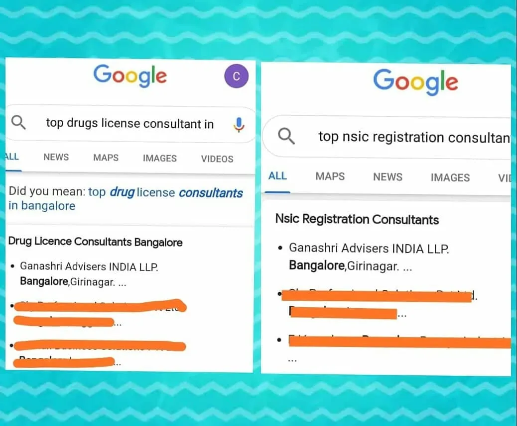 We are grateful to appear as a top result for clients searching for specialized services like Drug License and NSIC Registration consultants in Bangalore. This reflects our deep expertise in these niche compliance areas.
