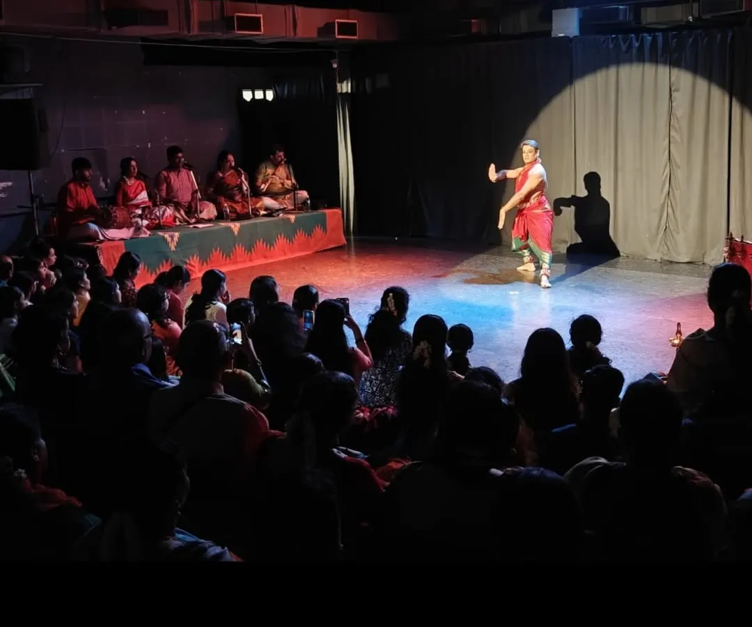 The magic of a solo performance. Our lighting rig and intimate setting can turn the stage into a world of its own, perfect for powerful classical dance recitals like this Bharatanatyam performance that left everyone mesmerized.